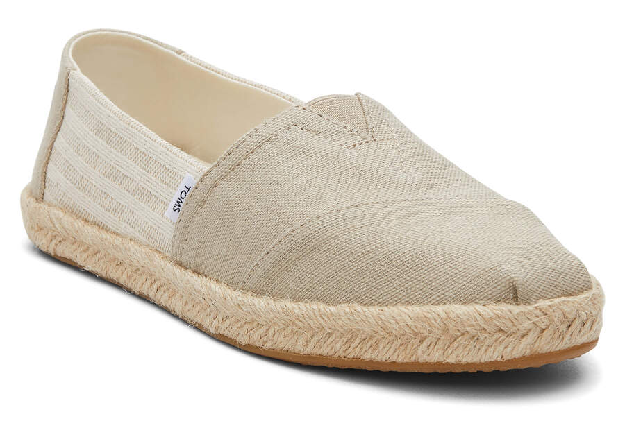 Toms Alpargata Recycled Pamut Rope Espadrille Női Espadrilles Barna Magyarország | HU639-355