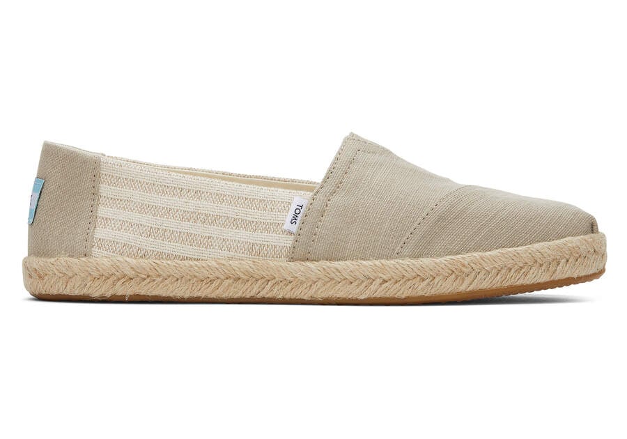 Toms Alpargata Recycled Pamut Rope Espadrille Női Espadrilles Barna Magyarország | HU639-355