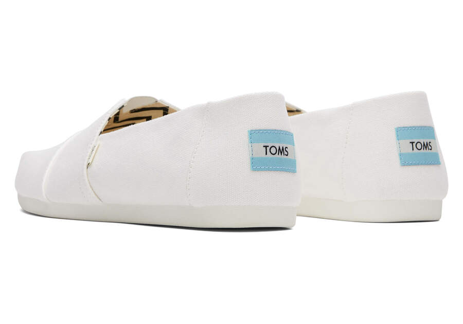 Toms Alpargata Recycled Pamut Vászon Férfi Alpargatas Fehér Magyarország | HU358-726