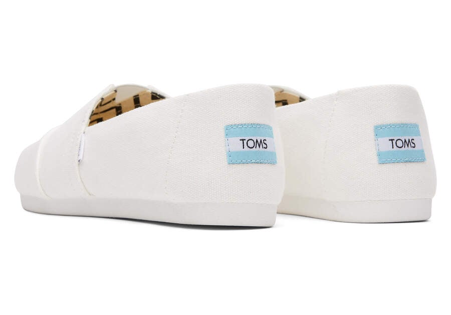 Toms Alpargata Recycled Pamut Vászon Női Alpargatas Fehér Magyarország | HU274-236