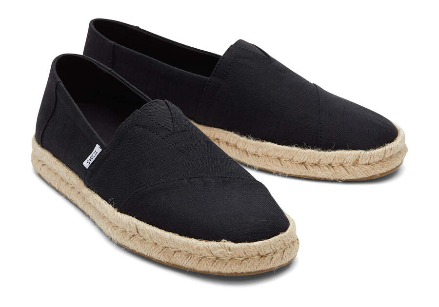 Toms Alpargata Rope 2.0 Férfi Alpargatas Fekete Magyarország | HU474-970