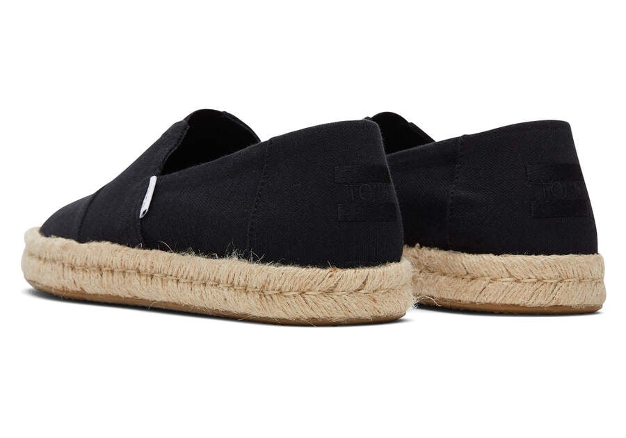 Toms Alpargata Rope 2.0 Férfi Alpargatas Fekete Magyarország | HU474-970