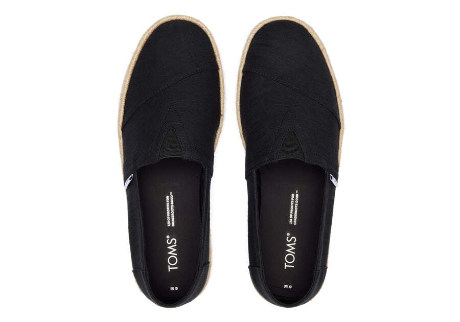 Toms Alpargata Rope 2.0 Férfi Alpargatas Fekete Magyarország | HU474-970