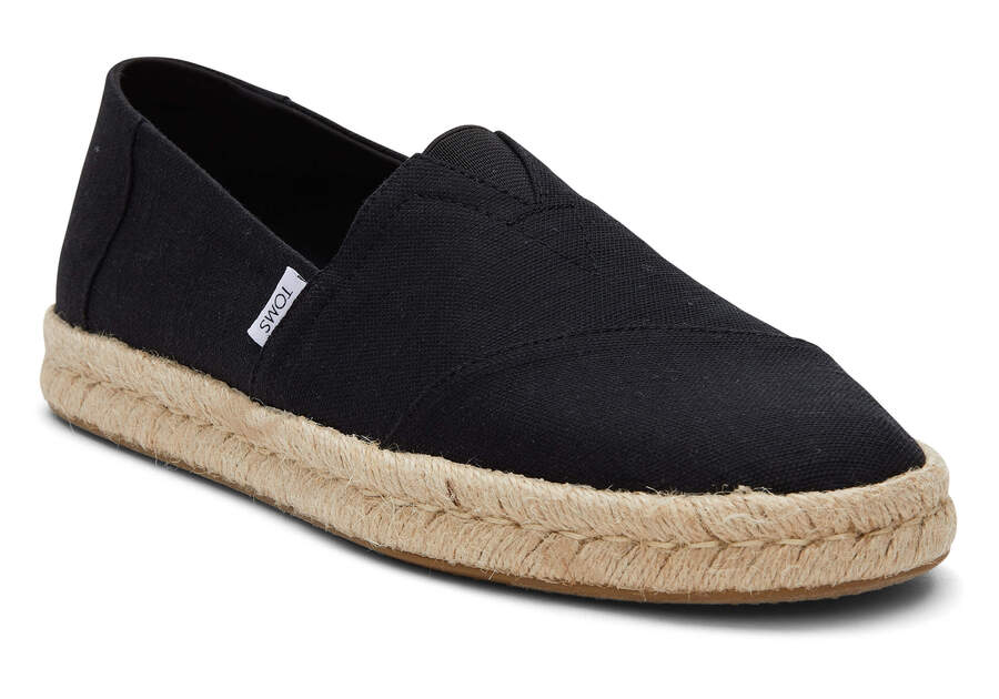 Toms Alpargata Rope 2.0 Férfi Alpargatas Fekete Magyarország | HU474-970