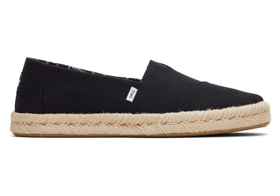 Toms Alpargata Rope 2.0 Férfi Alpargatas Fekete Magyarország | HU474-970