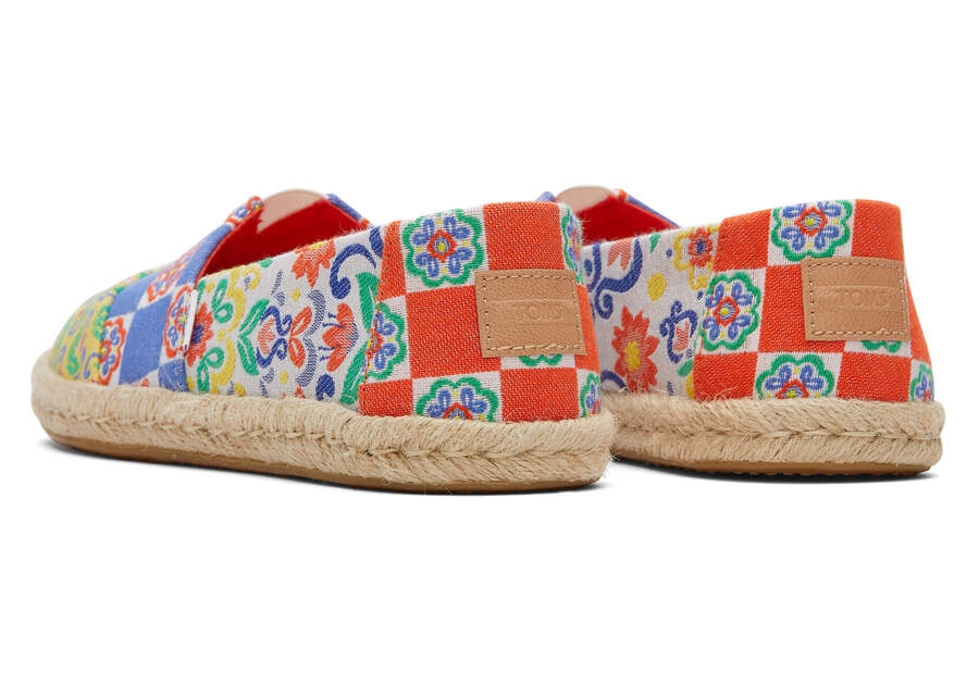 Toms Alpargata Rope Espadrille Női Espadrilles Piros Sötétkék Magyarország | HU137-497