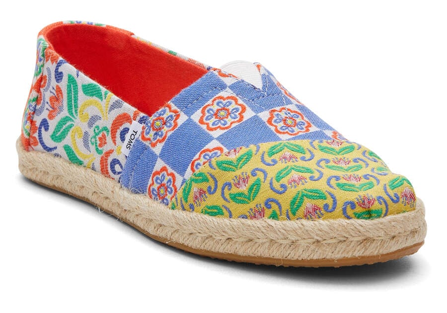 Toms Alpargata Rope Espadrille Női Espadrilles Piros Sötétkék Magyarország | HU137-497