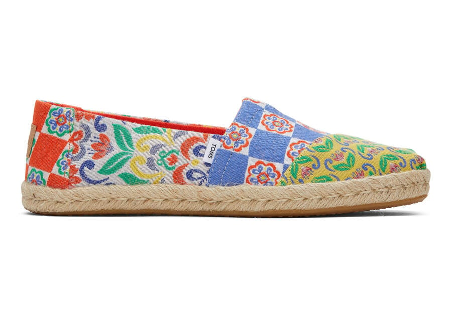 Toms Alpargata Rope Espadrille Női Espadrilles Piros Sötétkék Magyarország | HU137-497