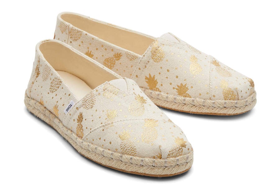 Toms Alpargata Rope Espadrille Női Espadrilles Arany Magyarország | HU356-842