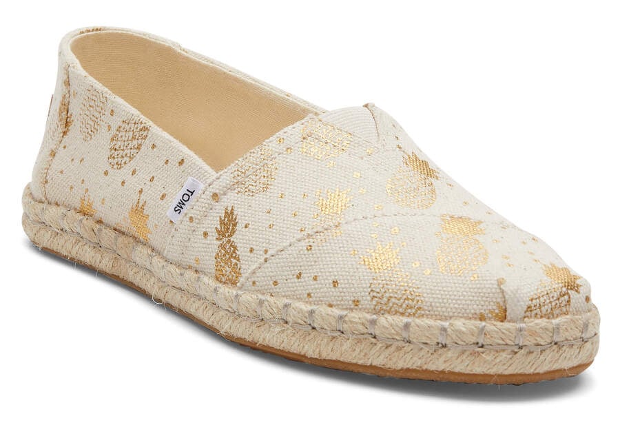 Toms Alpargata Rope Espadrille Női Espadrilles Arany Magyarország | HU356-842