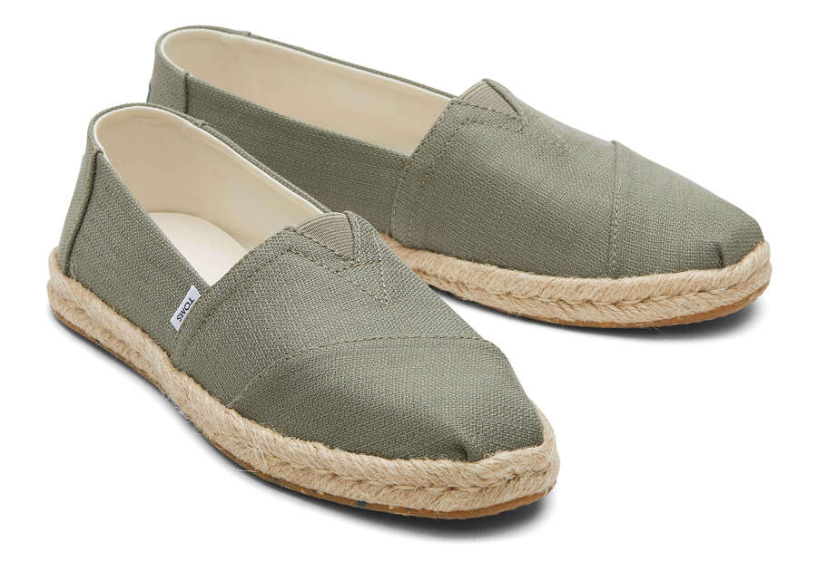 Toms Alpargata Rope Espadrille Női Espadrilles Szürke Magyarország | HU525-589