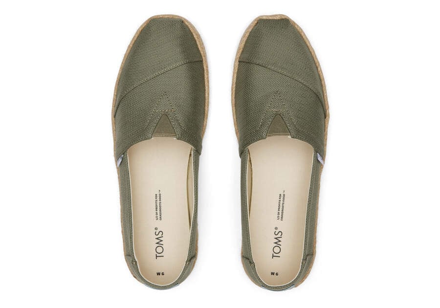 Toms Alpargata Rope Espadrille Női Espadrilles Szürke Magyarország | HU525-589