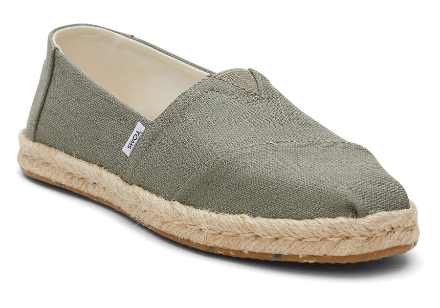 Toms Alpargata Rope Espadrille Női Espadrilles Szürke Magyarország | HU525-589