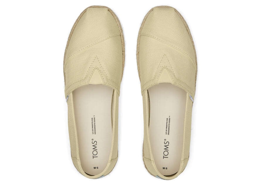 Toms Alpargata Rope Espadrille Női Espadrilles Sárga Magyarország | HU745-481