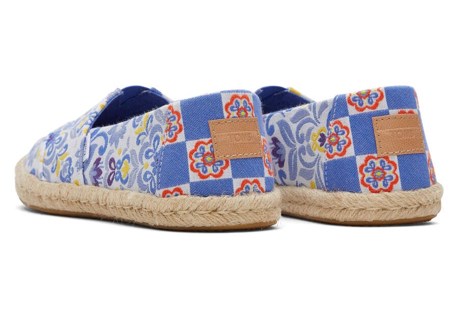 Toms Alpargata Rope Espadrille Női Espadrilles Kék Sötétkék Magyarország | HU753-703