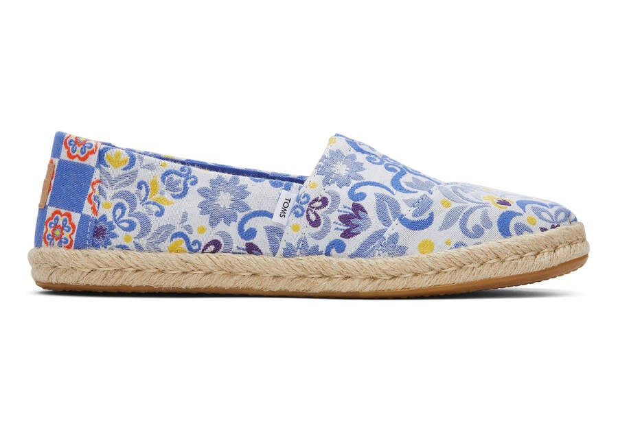 Toms Alpargata Rope Espadrille Női Espadrilles Kék Sötétkék Magyarország | HU753-703