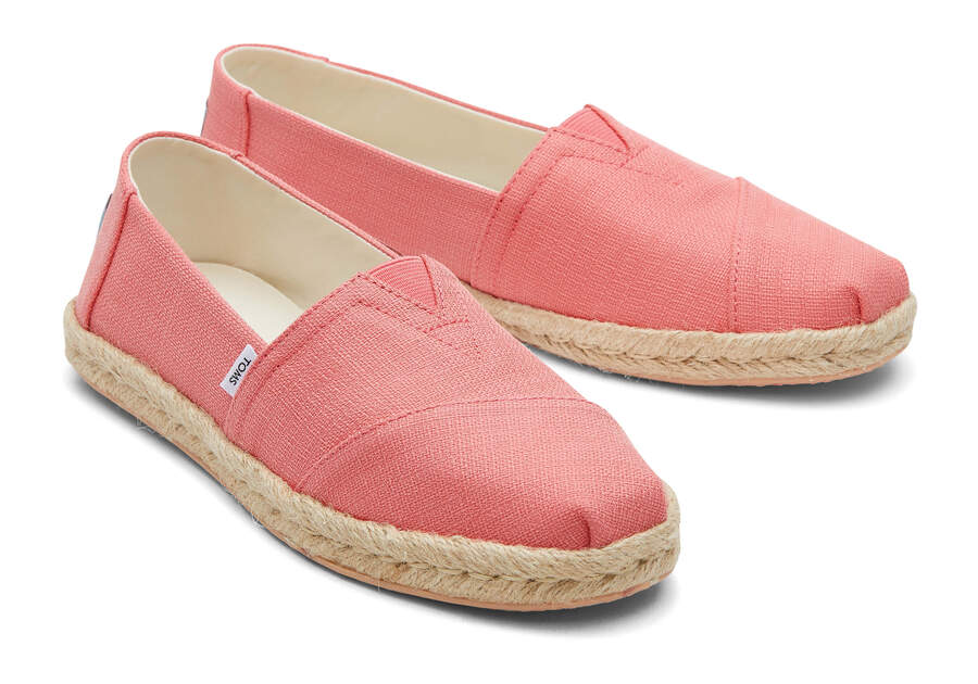 Toms Alpargata Rope Espadrille Női Espadrilles Korall Magyarország | HU759-643