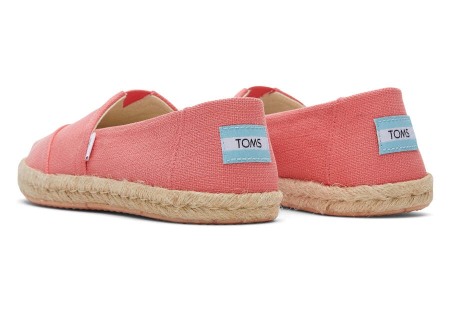 Toms Alpargata Rope Espadrille Női Espadrilles Korall Magyarország | HU759-643