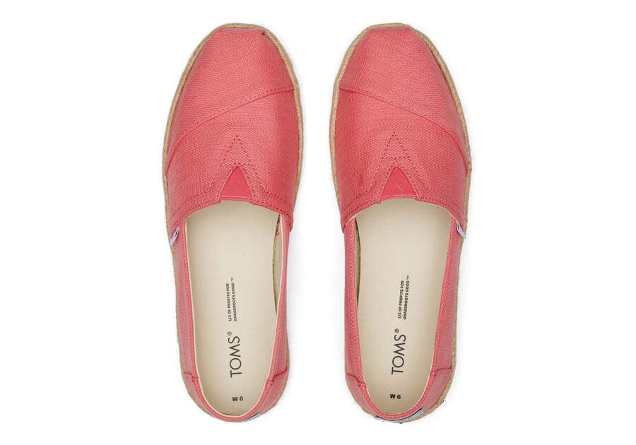 Toms Alpargata Rope Espadrille Női Espadrilles Korall Magyarország | HU759-643