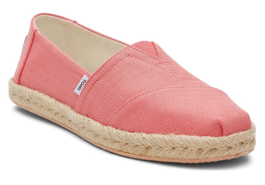 Toms Alpargata Rope Espadrille Női Espadrilles Korall Magyarország | HU759-643