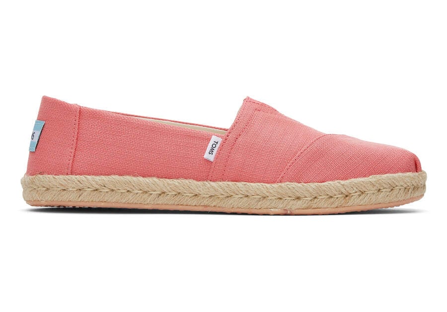 Toms Alpargata Rope Espadrille Női Espadrilles Korall Magyarország | HU759-643