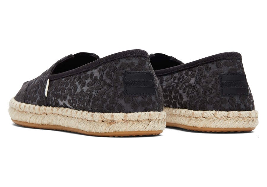 Toms Alpargata Rope Espadrille Női Espadrilles Fekete Magyarország | HU948-712