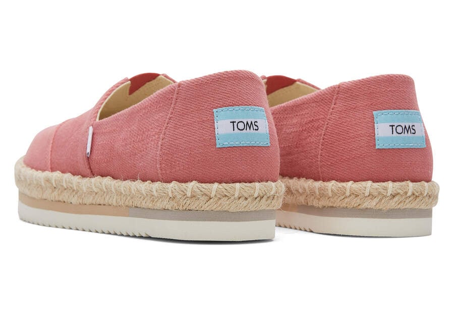 Toms Alpargata Rope Platform Női Espadrilles Rózsaszín Magyarország | HU708-819