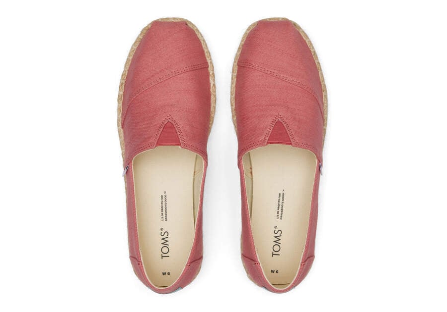 Toms Alpargata Rope Platform Női Espadrilles Rózsaszín Magyarország | HU708-819