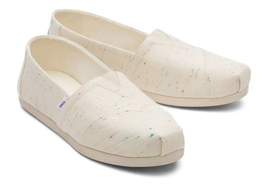 Toms Alpargata Speckled Recycled Pamut Női Alpargatas Bézs Magyarország | HU048-673