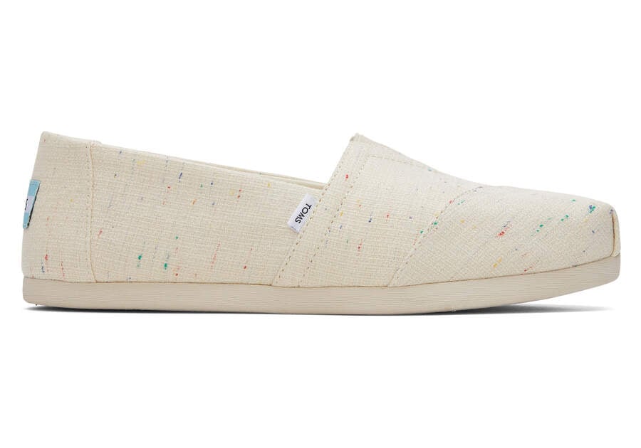 Toms Alpargata Speckled Recycled Pamut Női Alpargatas Bézs Magyarország | HU048-673