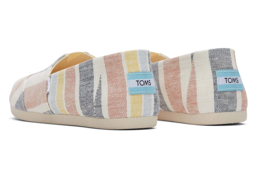 Toms Alpargata Stripes Női Alpargatas Barna Magyarország | HU607-710