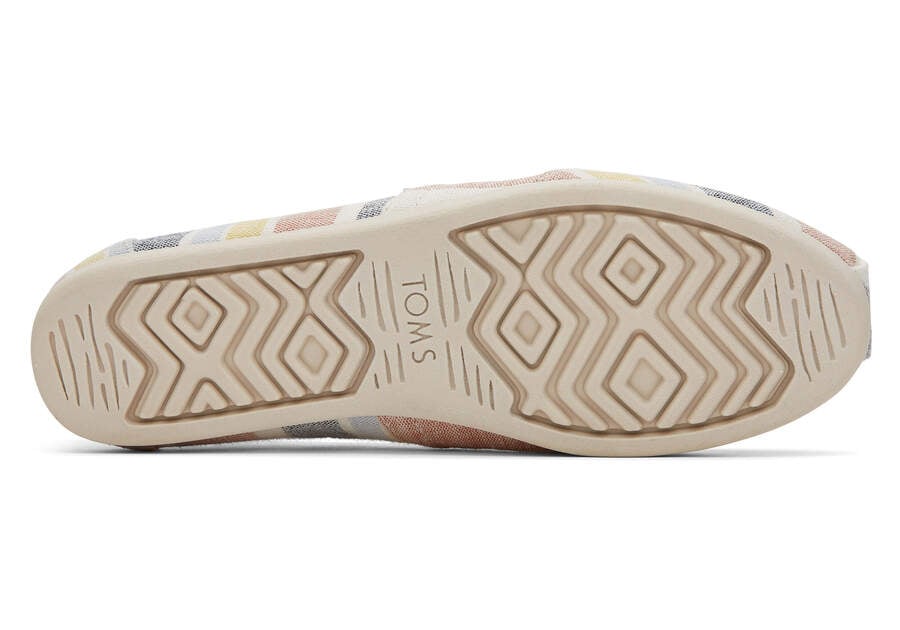 Toms Alpargata Stripes Női Alpargatas Barna Magyarország | HU607-710