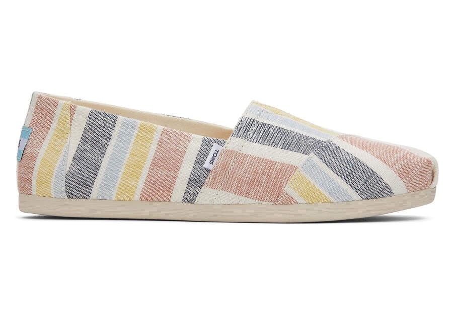 Toms Alpargata Stripes Női Alpargatas Barna Magyarország | HU607-710