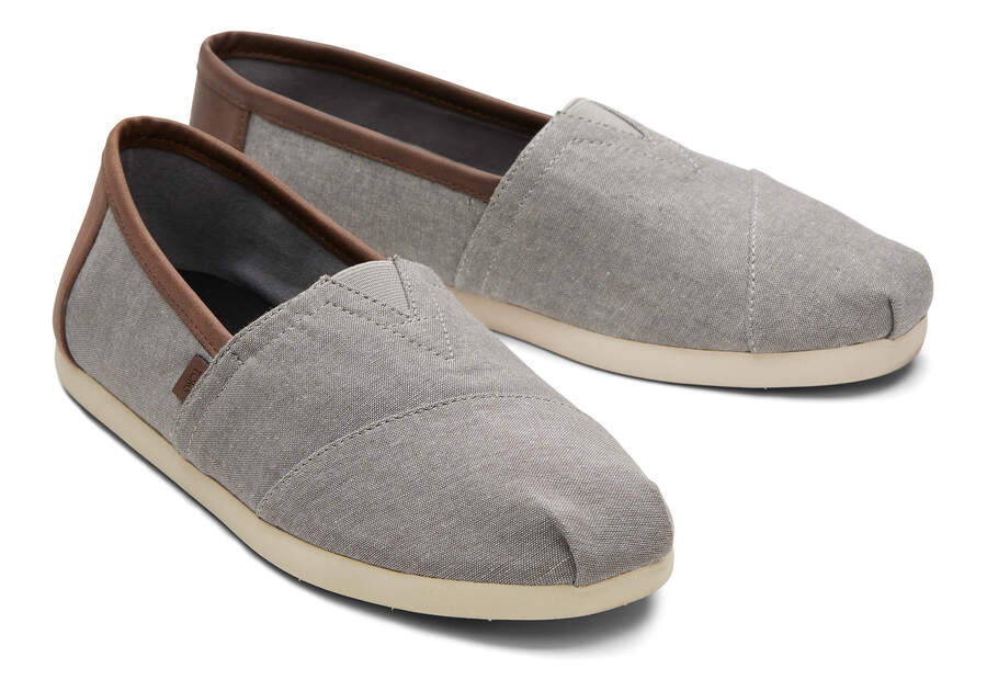 Toms Alpargata Szintetikus Trim Férfi Alpargatas Szürke Magyarország | HU719-670