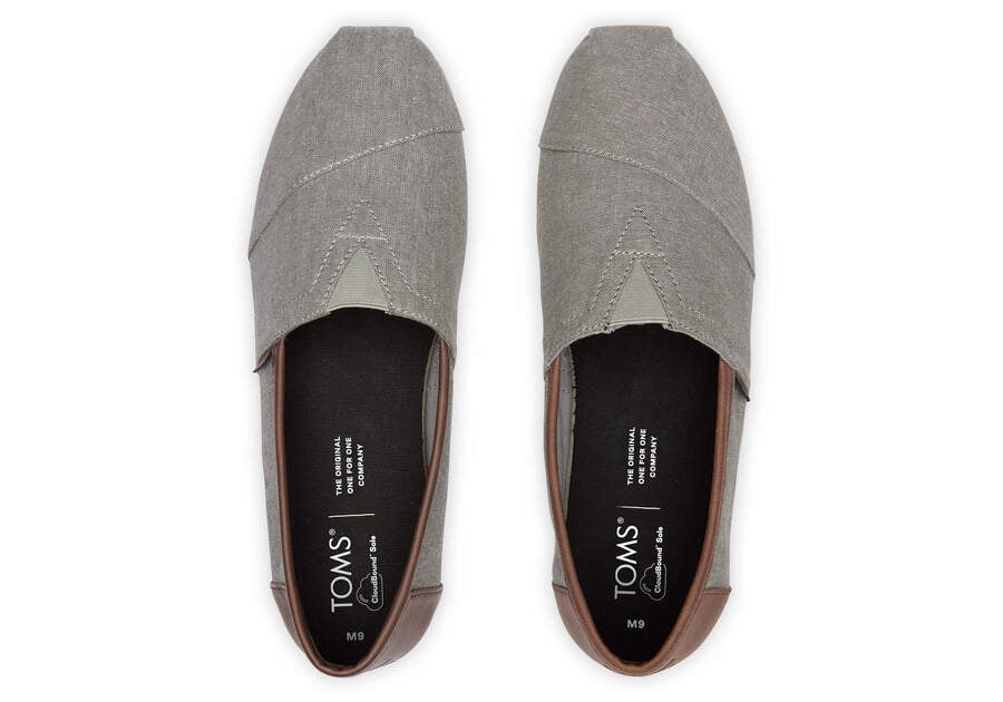 Toms Alpargata Szintetikus Trim Férfi Alpargatas Szürke Magyarország | HU719-670