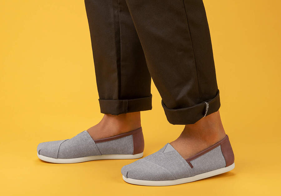 Toms Alpargata Szintetikus Trim Férfi Alpargatas Szürke Magyarország | HU719-670