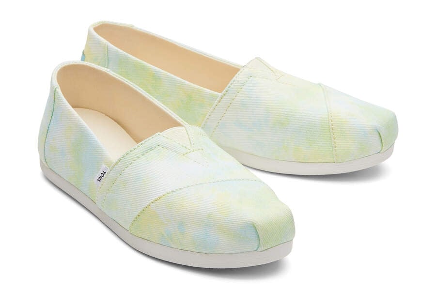 Toms Alpargata Tie-Dye Női Alpargatas Sárga Magyarország | HU142-754