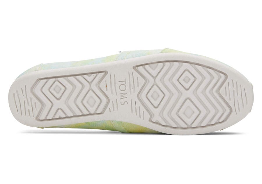 Toms Alpargata Tie-Dye Női Alpargatas Sárga Magyarország | HU142-754