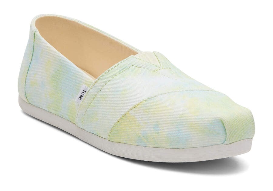 Toms Alpargata Tie-Dye Női Alpargatas Sárga Magyarország | HU142-754