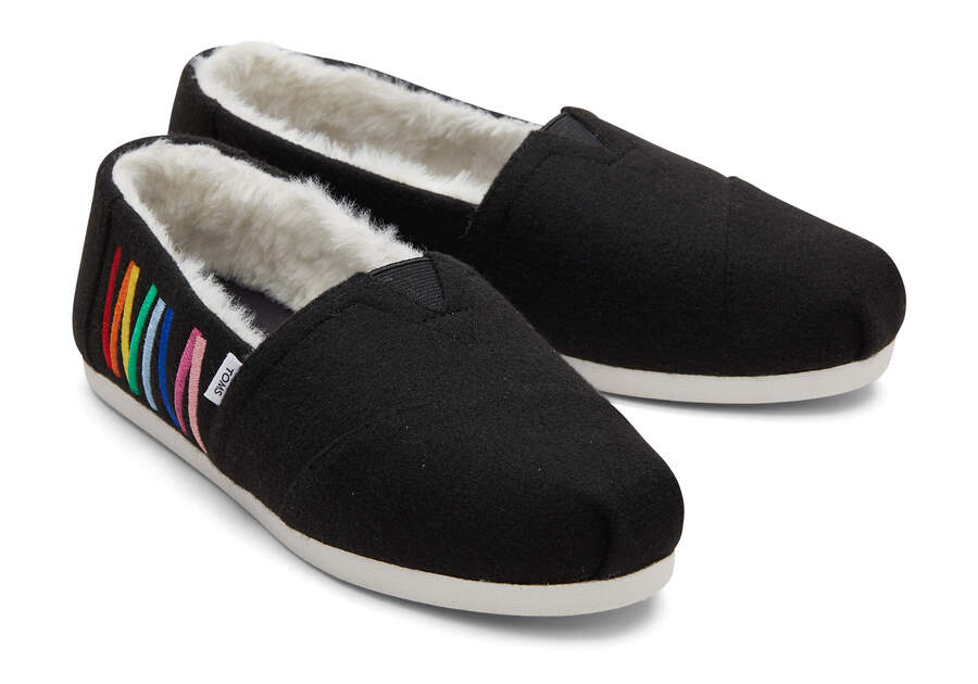 Toms Alpargata Unity Rainbow Női Alpargatas Fekete Magyarország | HU087-820