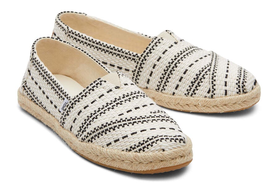 Toms Alpargata Vaskos Global Woven Rope Espadrille Női Espadrilles Krém Magyarország | HU811-495