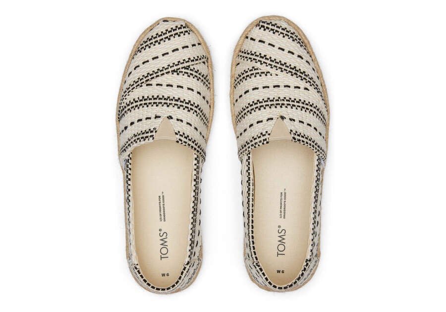 Toms Alpargata Vaskos Global Woven Rope Espadrille Női Espadrilles Krém Magyarország | HU811-495