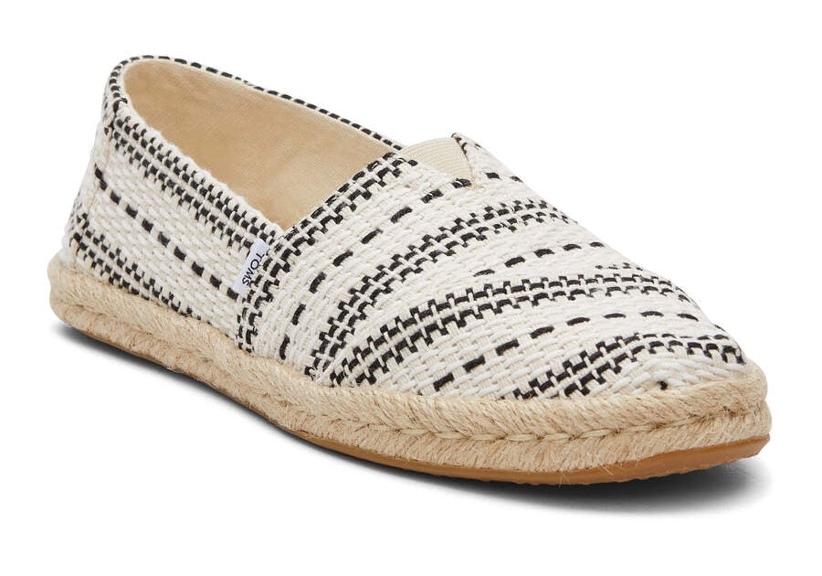 Toms Alpargata Vaskos Global Woven Rope Espadrille Női Espadrilles Krém Magyarország | HU811-495