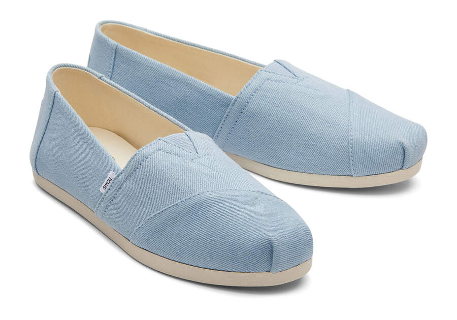 Toms Alpargata Washed Denim Női Alpargatas Világos Kék Magyarország | HU694-399