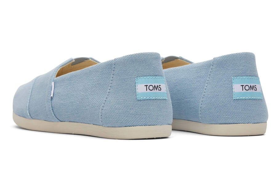 Toms Alpargata Washed Denim Női Alpargatas Világos Kék Magyarország | HU694-399