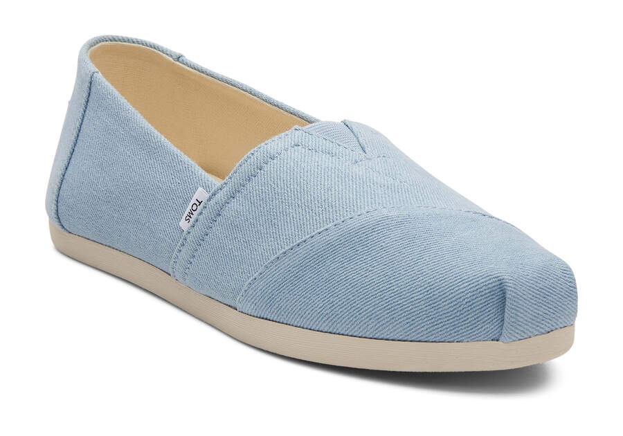 Toms Alpargata Washed Denim Női Alpargatas Világos Kék Magyarország | HU694-399