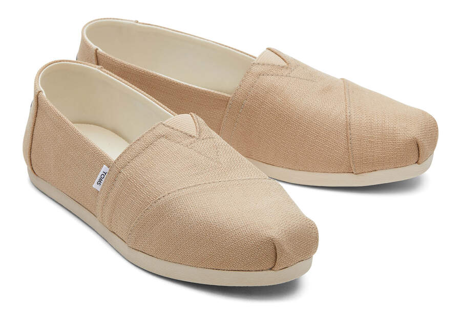 Toms Alpargata Woven Női Alpargatas Krém Magyarország | HU673-050