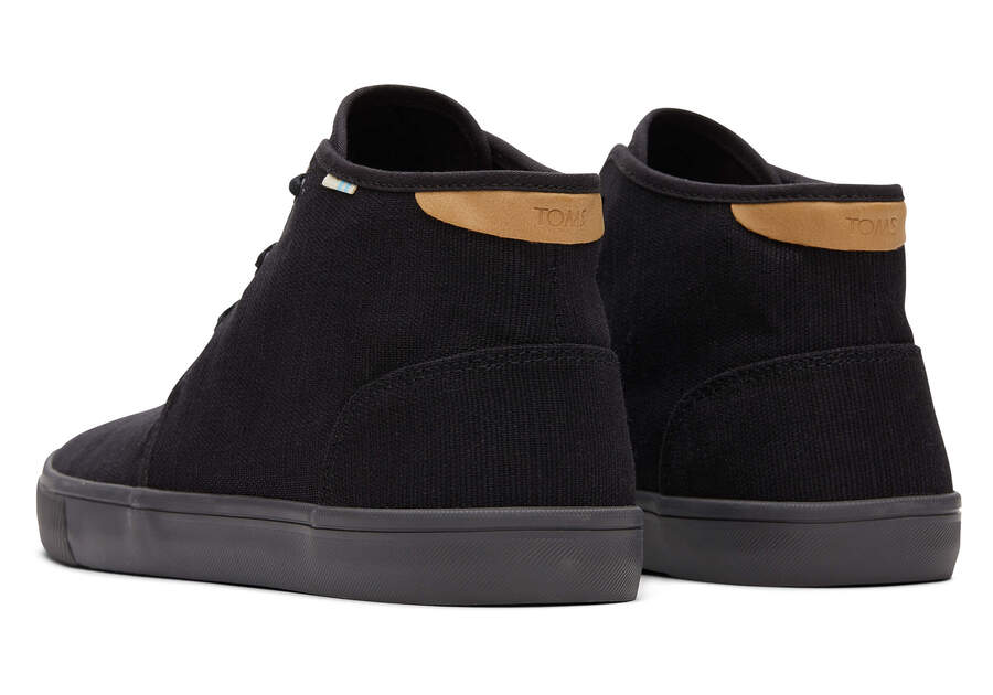 Toms Carlo Mid Sneaker Férfi Tornacipő Fekete Magyarország | HU345-030