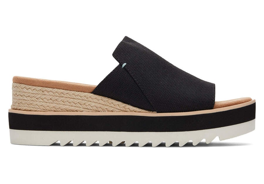 Toms Diana Mule Sandal Női Szandál Fekete Magyarország | HU550-943