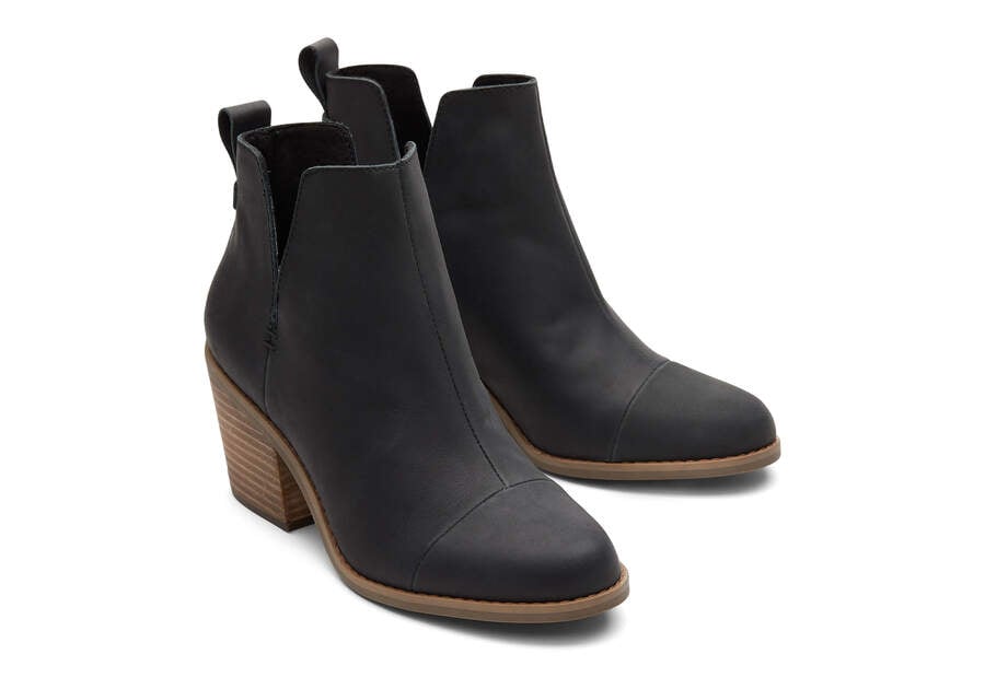 Toms Everly Cutout Boot Női Csizma Fekete Magyarország | HU729-843